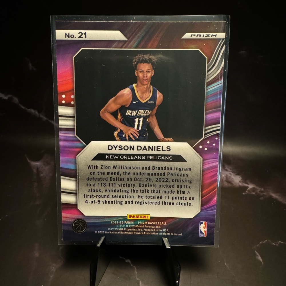 2022-23 Panini Prizm Instant Impact Dyson Daniels - Picture 2 of 2